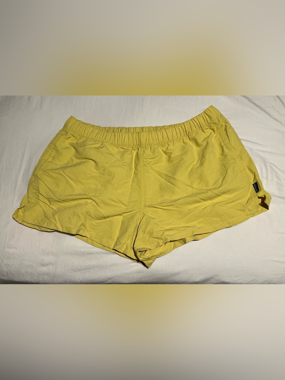 Patagonia Women's Barely Baggies Yellow Shorts